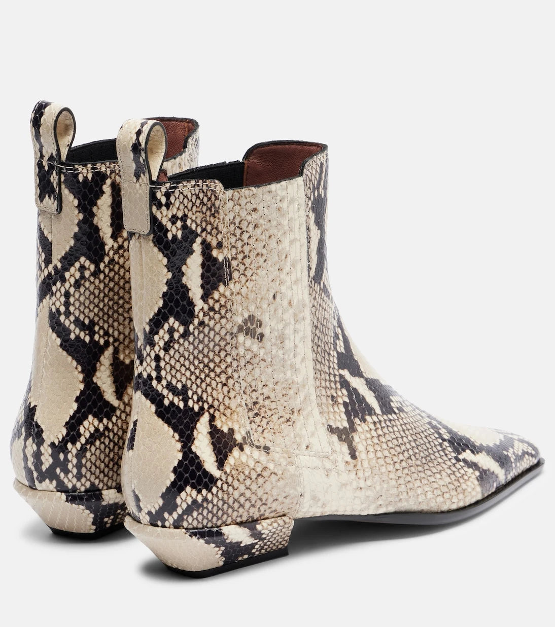 Paris Texas - Bettina snake-print ankle boots