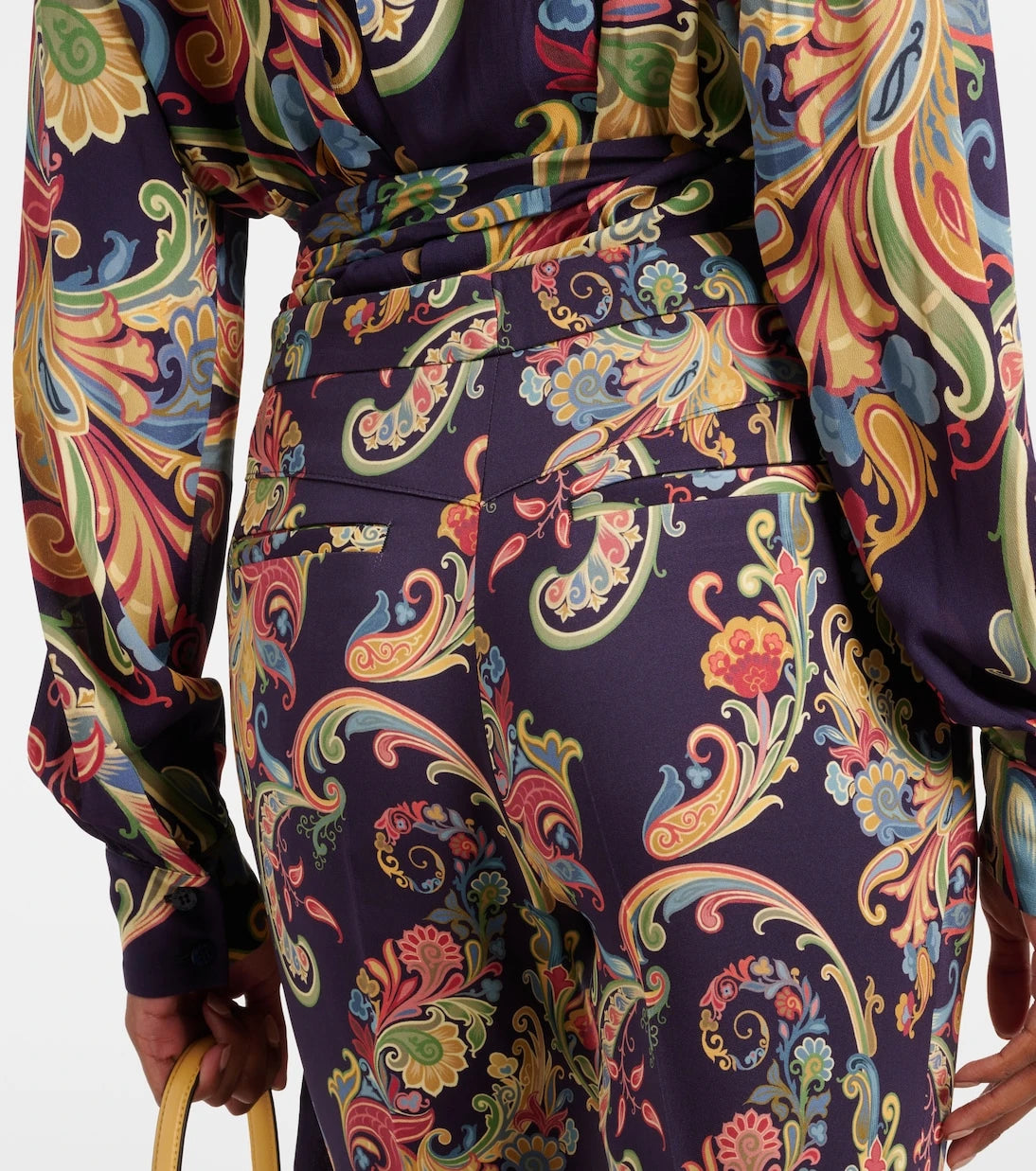 Etro - Paisley high-rise flared pants