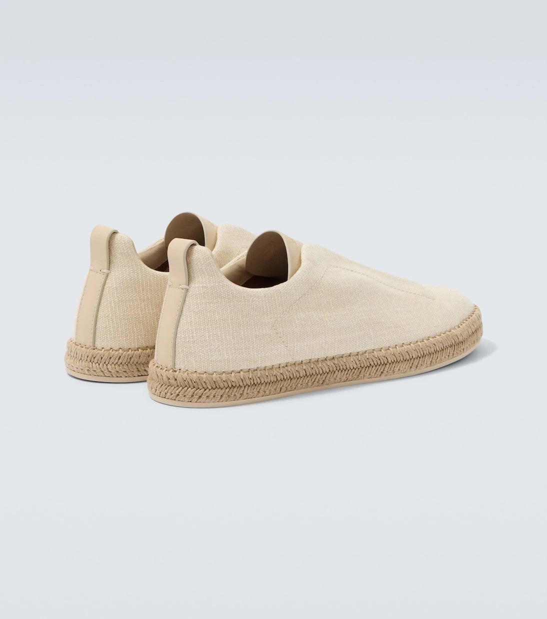 Zegna - Triple Stitch canvas slip-on sneakers