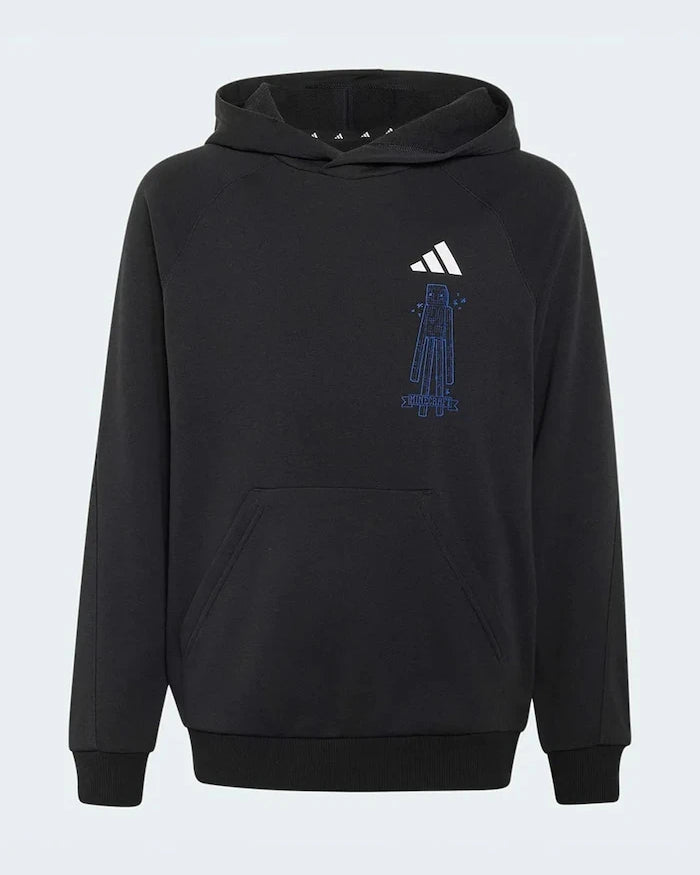adidas çocuklar için kapüşonlu pamuklu MINECRAFT sweatshirt