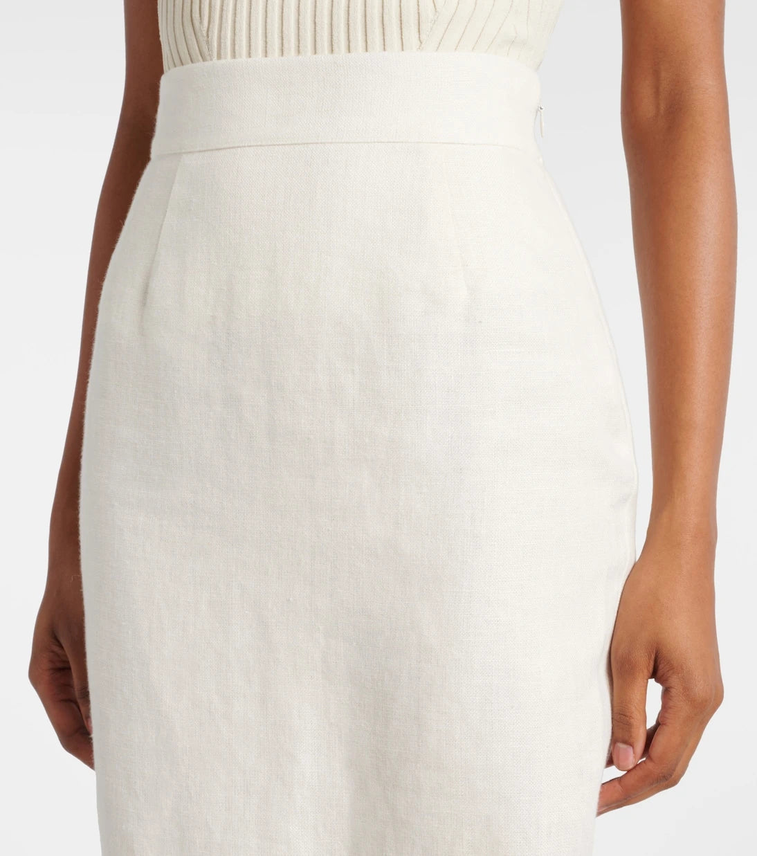 Posse - Matilda tiered linen pencil skirt