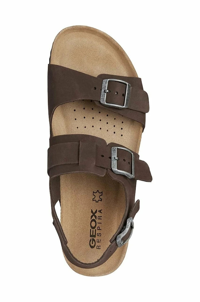 Geox U SANDAL GHITA A Süet Sandalet