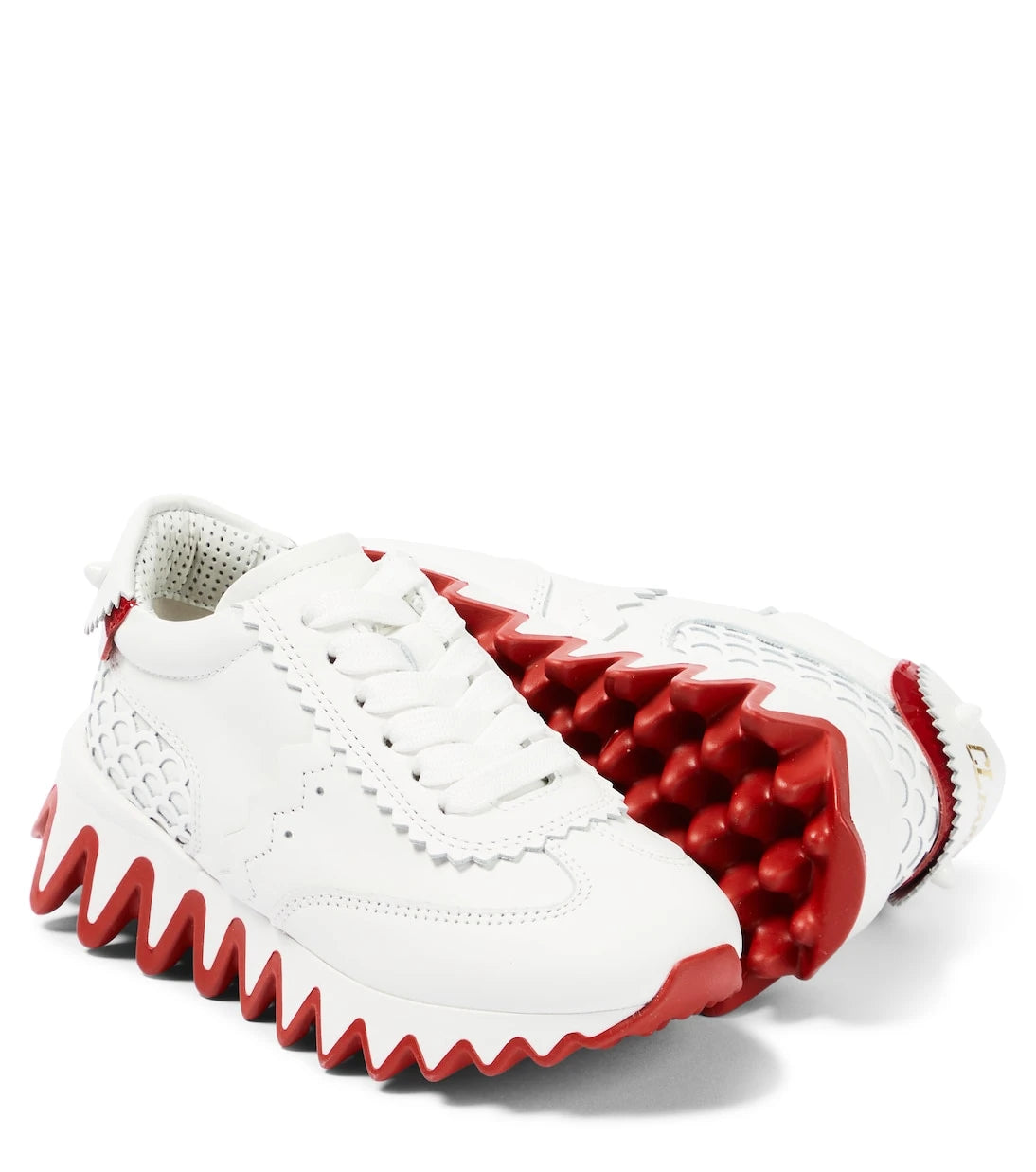 Christian Louboutin Kids - Shark leather sneakers