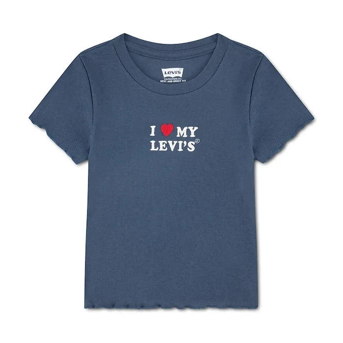 Levi's Çocuk Pamuklu Tişört I HEART MY LEVIS TOP