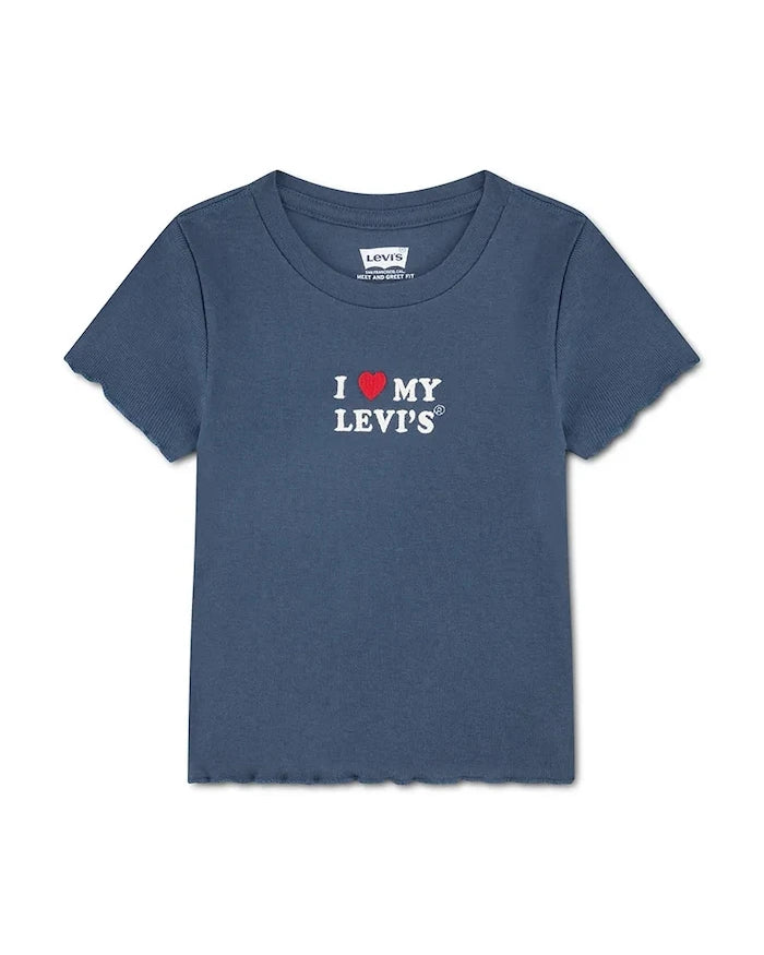 Levi's Çocuk Pamuklu Tişört I HEART MY LEVIS TOP