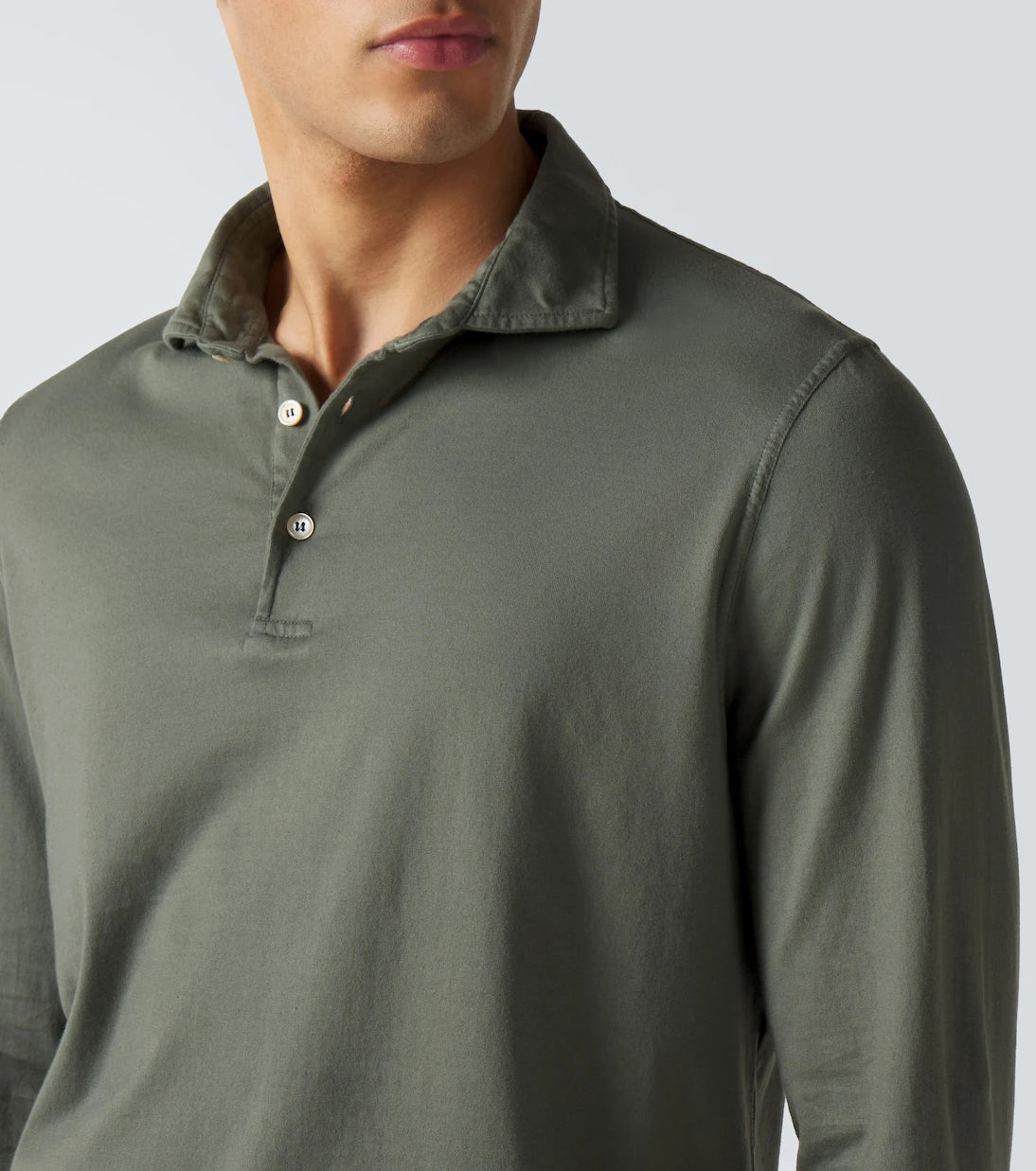 Fedeli - Cotton piqué polo shirt