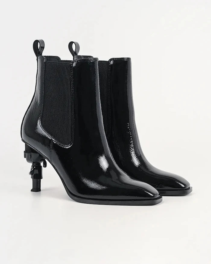 Karl Lagerfeld kadın platform botlar deri Karl Nft Heel