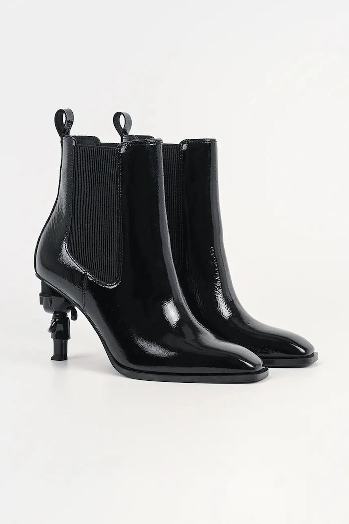 Karl Lagerfeld kadın platform botlar deri Karl Nft Heel