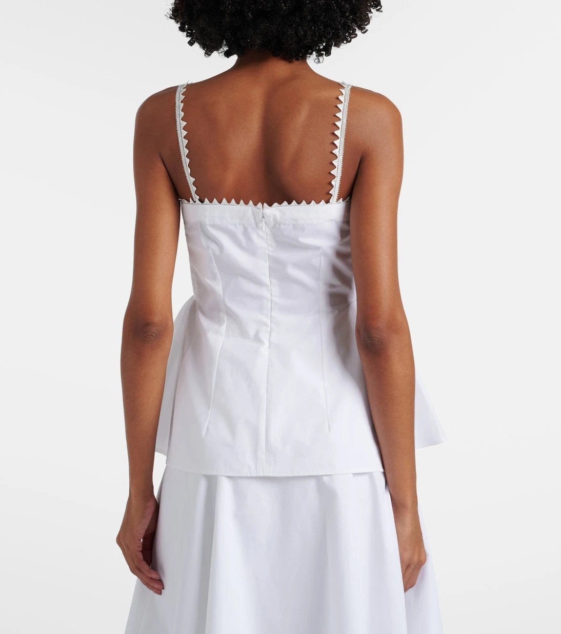 Jacquemus - Traversin cotton poplin peplum top
