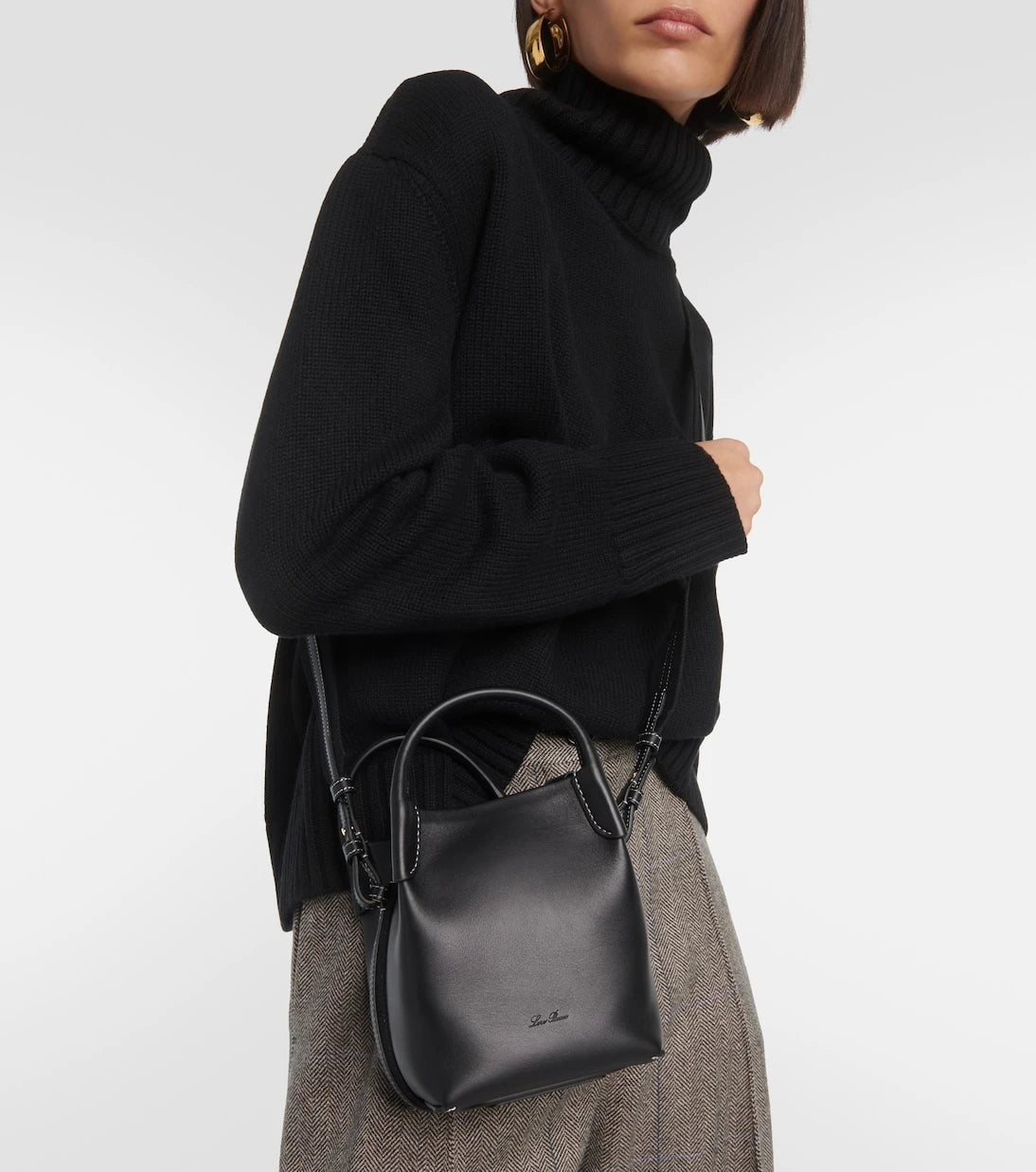 Loro Piana - Bale Small leather bucket bag