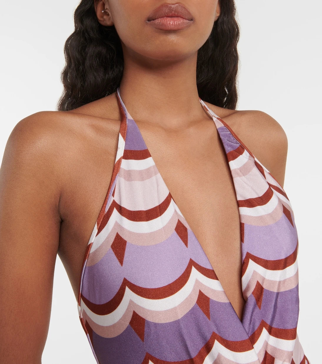 Adriana Degreas - Vintage Waves printed swimsuit