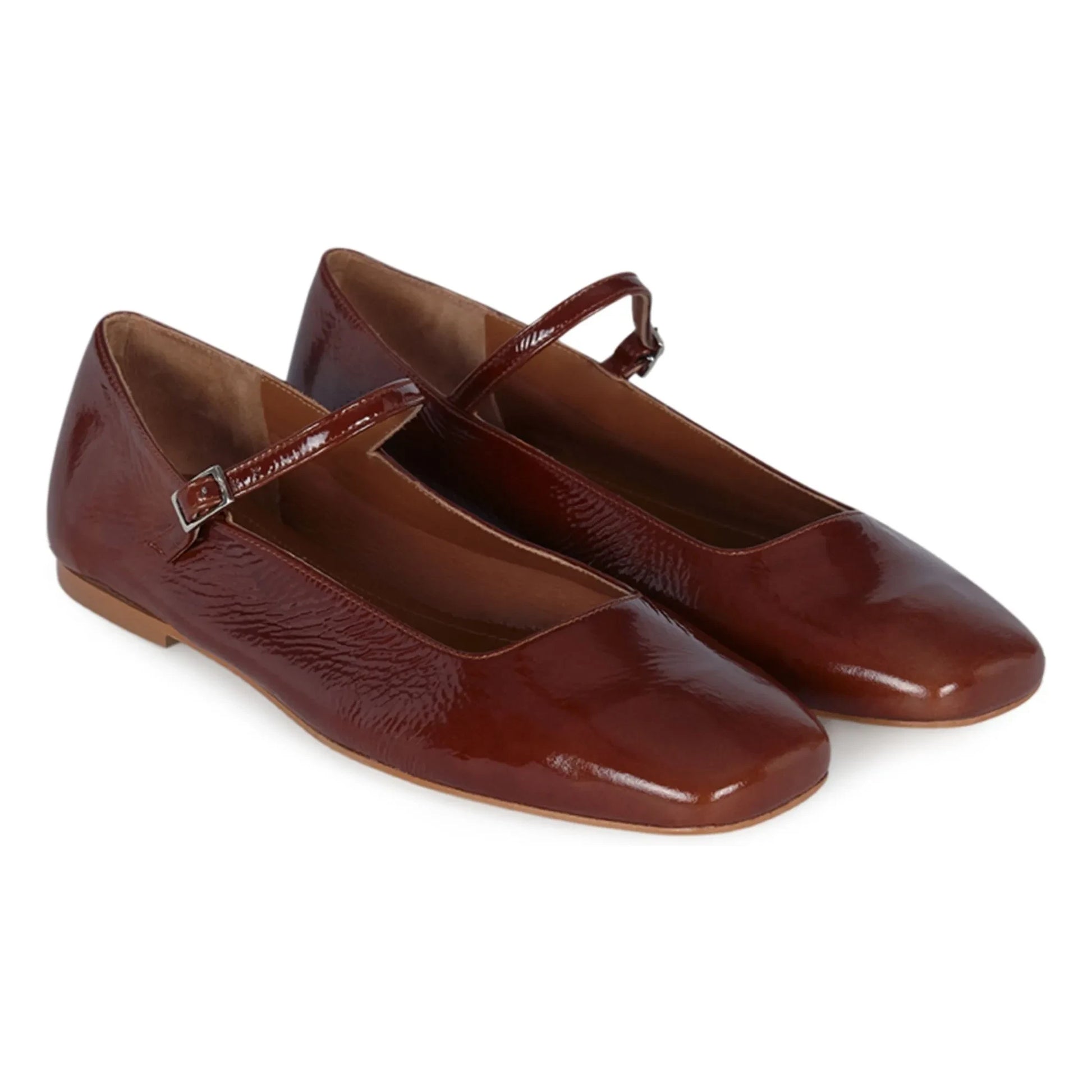 Augusta - Julieta patent ballerinas | Brown