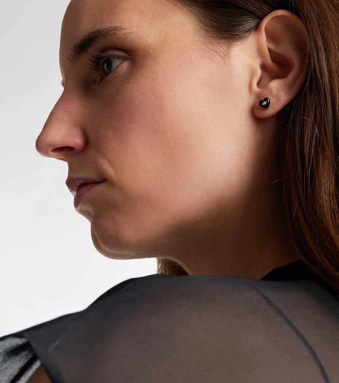Sydney Evan - 14kt gold earrings with diamonds and onyx