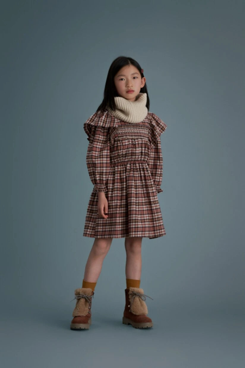 C'era Una Volta - Alice plaid cotton flannel dress