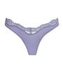 Skims Purple Lace-Trim Fits Everybody Dipped Thong