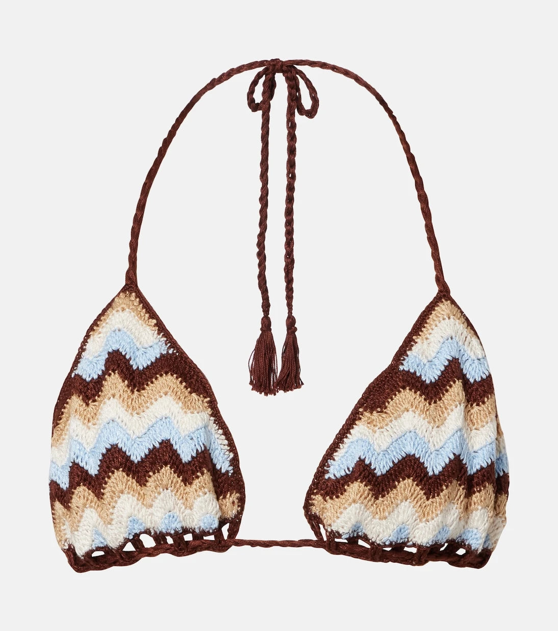 Anna Kosturova - Summer Chevron crochet cotton bikini top