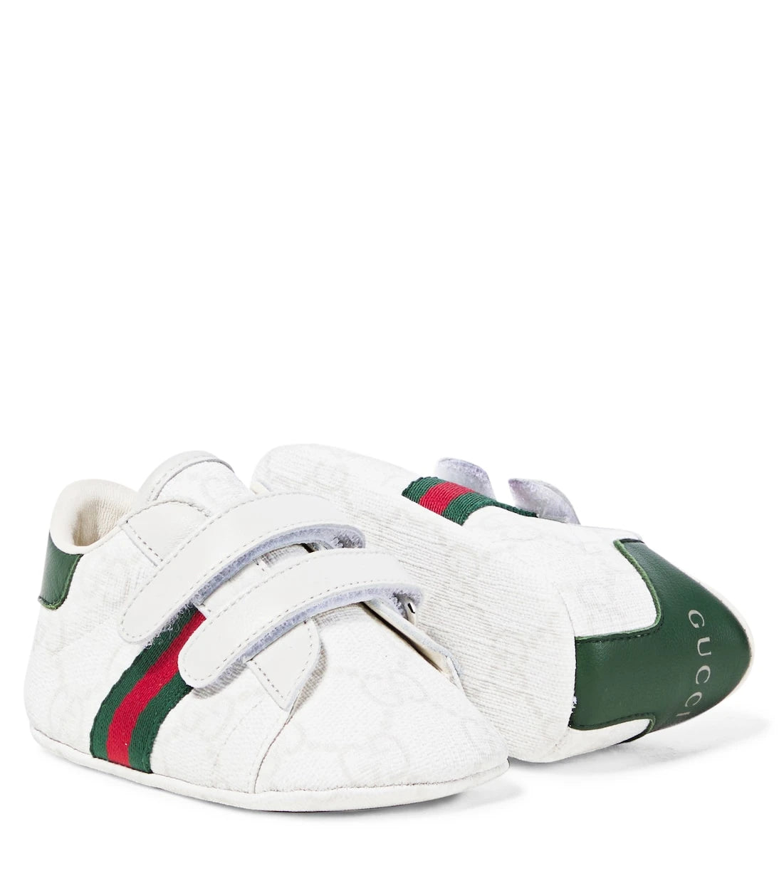 Gucci Kids - Baby leather-trimmed booties