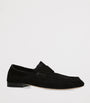 Black Soft Suede Loafers