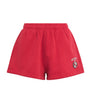 Red Beverly Hills Crest Sweatshorts