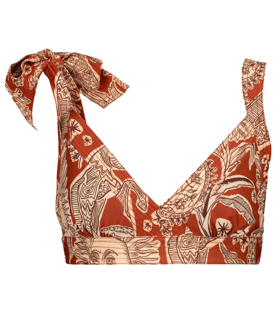 Johanna Ortiz - Macondo printed triangle bikini top