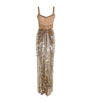 Jenny Packham Gold Embellished Only You Maxi Dress