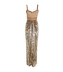 Jenny Packham Gold Embellished Only You Maxi Dress