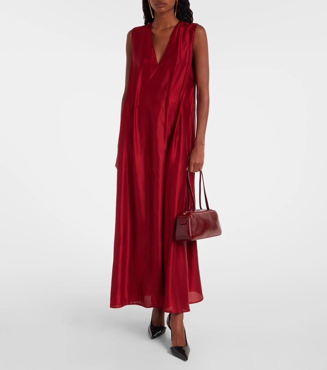 Khaite - Jett D'Orsay 85 patent leather pumps