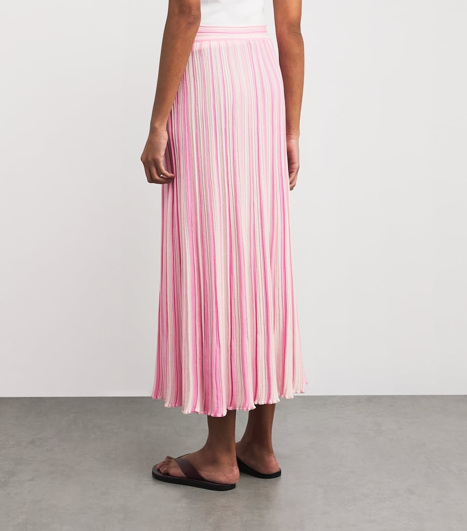 VALENTI Pink Stripe Ponza Maxi Skirt