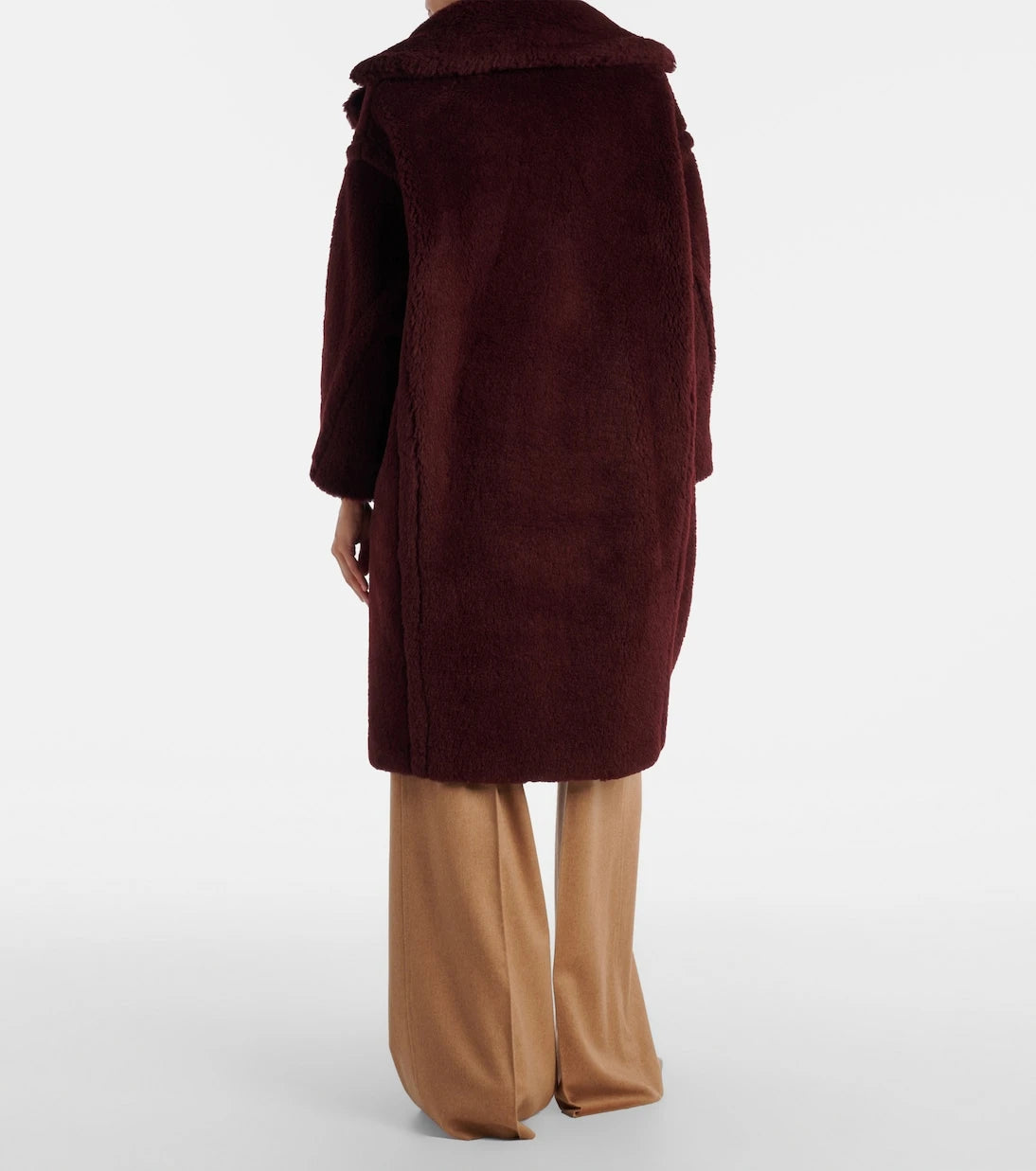 Max Mara - Teddy Bear Icon alpaca wool, wool, and silk coat