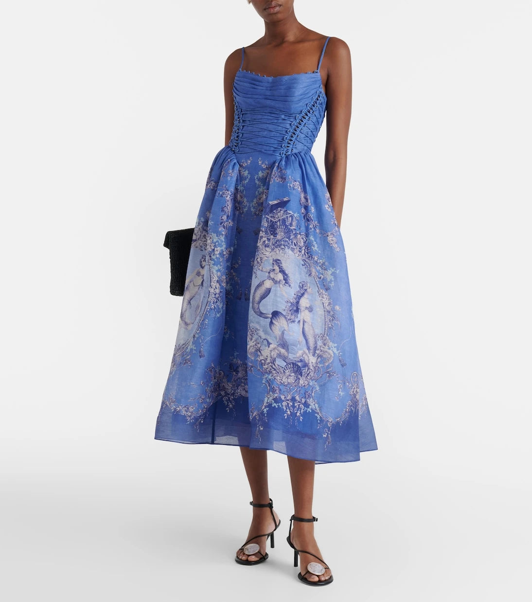 Zimmermann - Rebellion linen and silk bustier dress