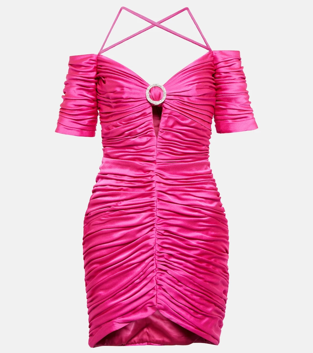Rasario - Draped satin minidress
