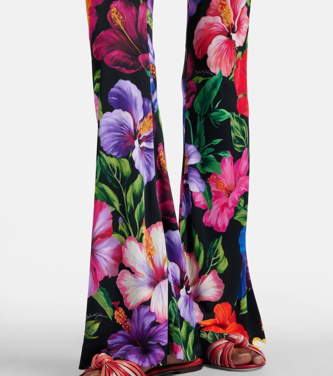 Dolce&Gabbana - Floral flared pants