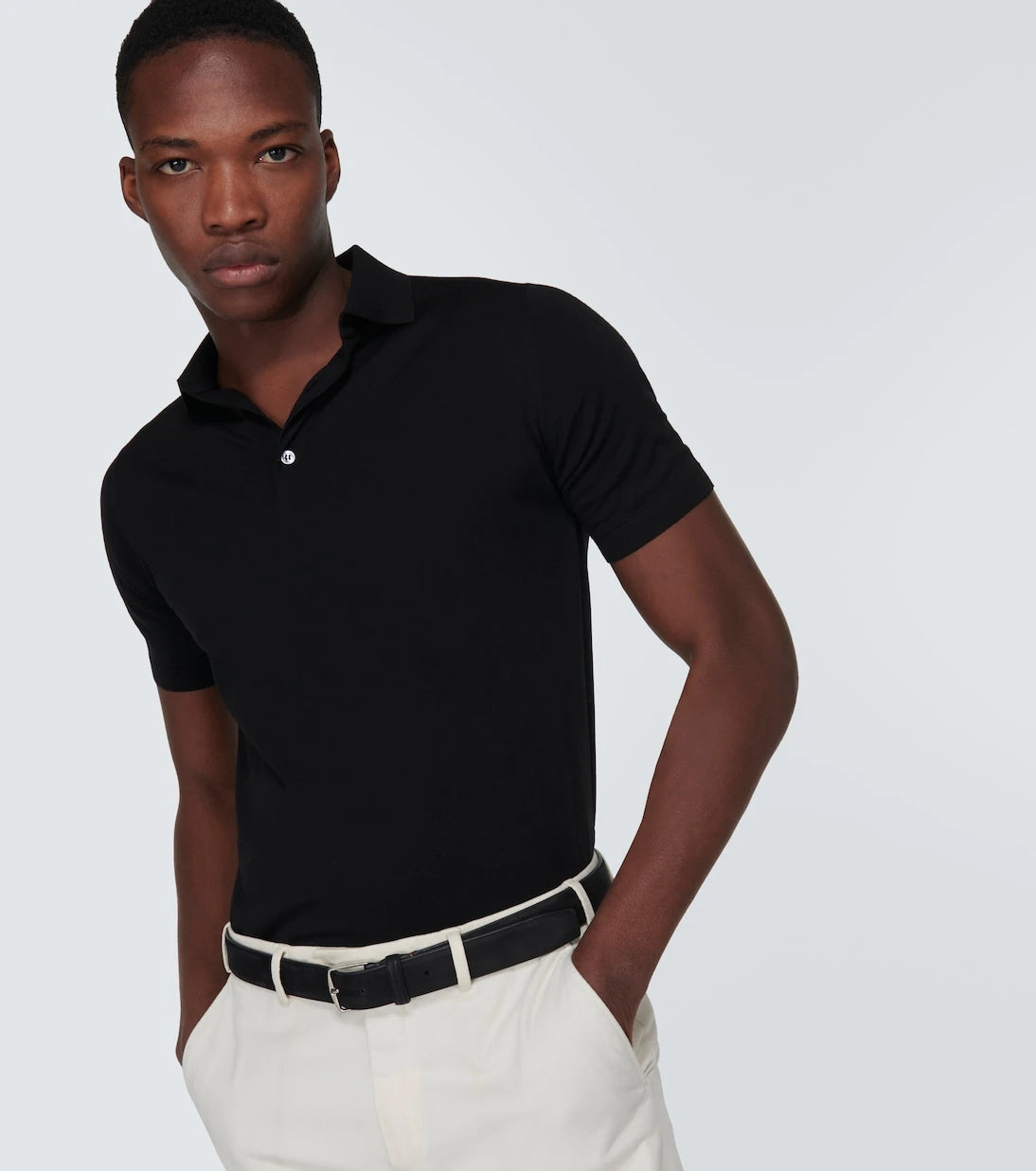 Loro Piana - قميص بولو من صوف Wish®