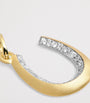 Jade Trau Yellow Gold and Diamond Horseshoe Charm