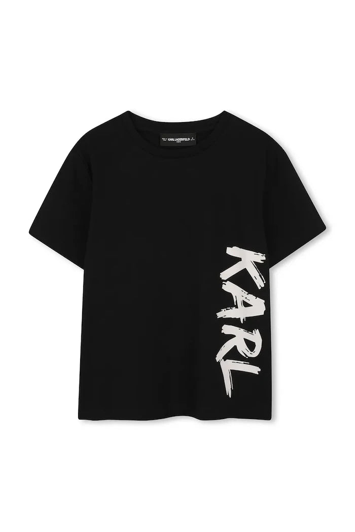 Детска памучна тениска Karl Lagerfeld