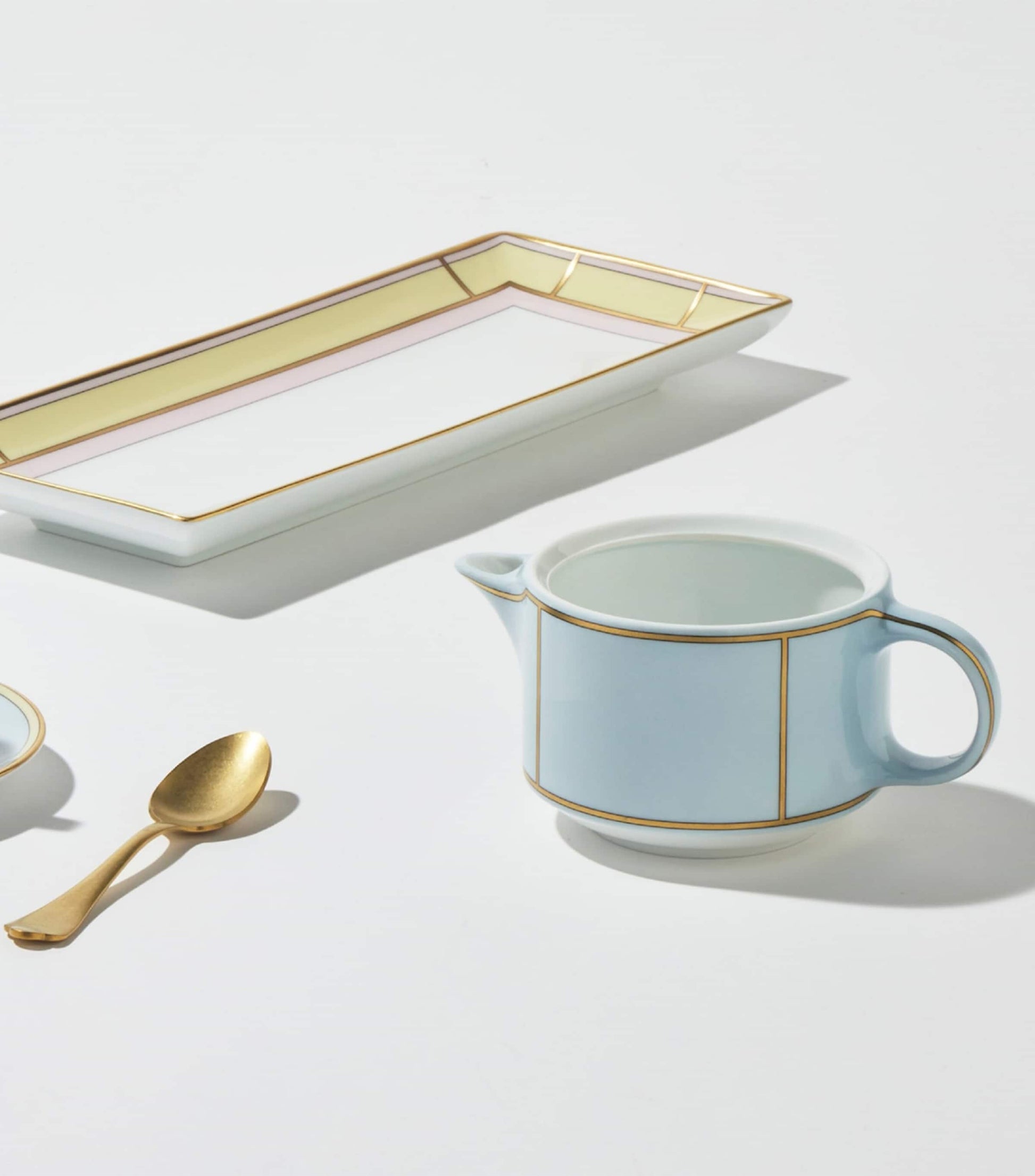 GINORI 1735 Porcelain Colonna Diva Celeste Milk Jug (300ml)