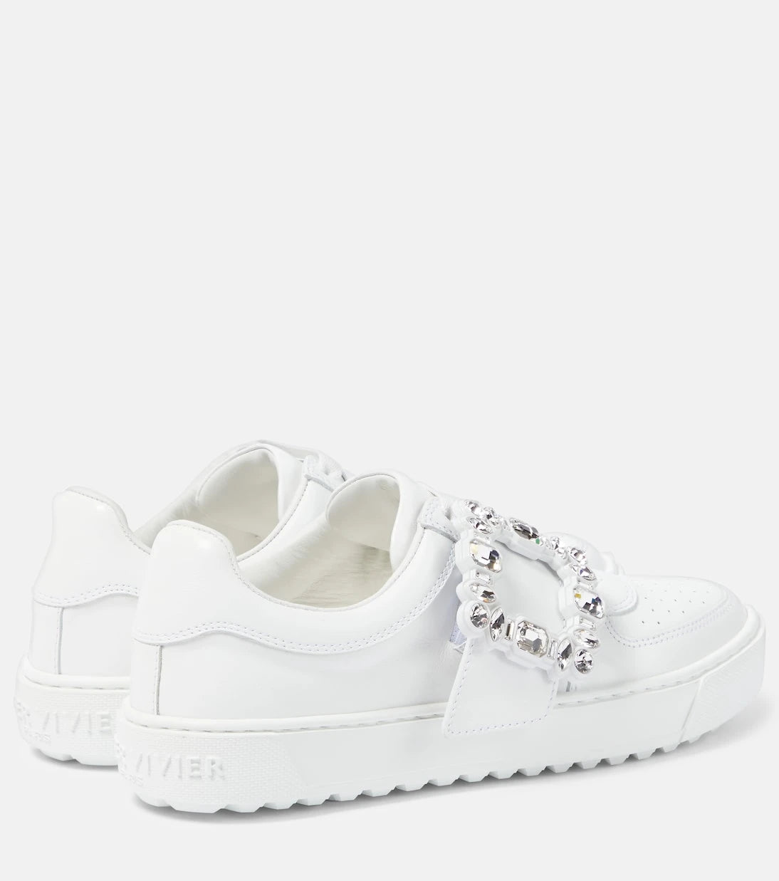 Roger Vivier - Very Vivier embellished leather sneakers