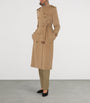 Burberry Beige Cashmere Long Kensington Heritage Trench Coat