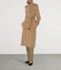 Burberry Beige Cashmere Long Kensington Heritage Trench Coat