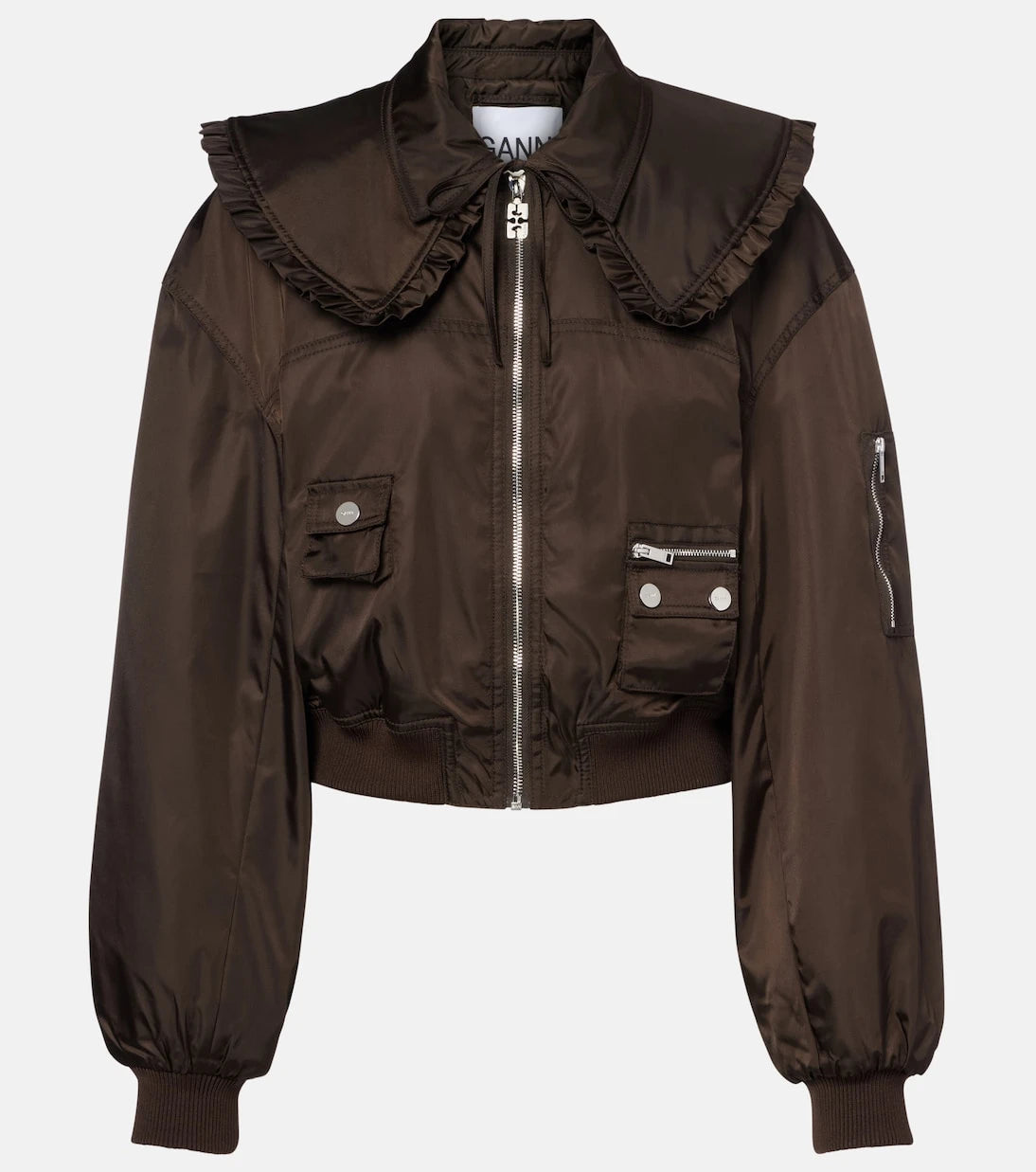 Ganni - Duchess bomber jacket