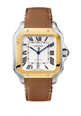 Stainless Steel and Yellow Gold Santos de Cartier Watch 39.8mm
