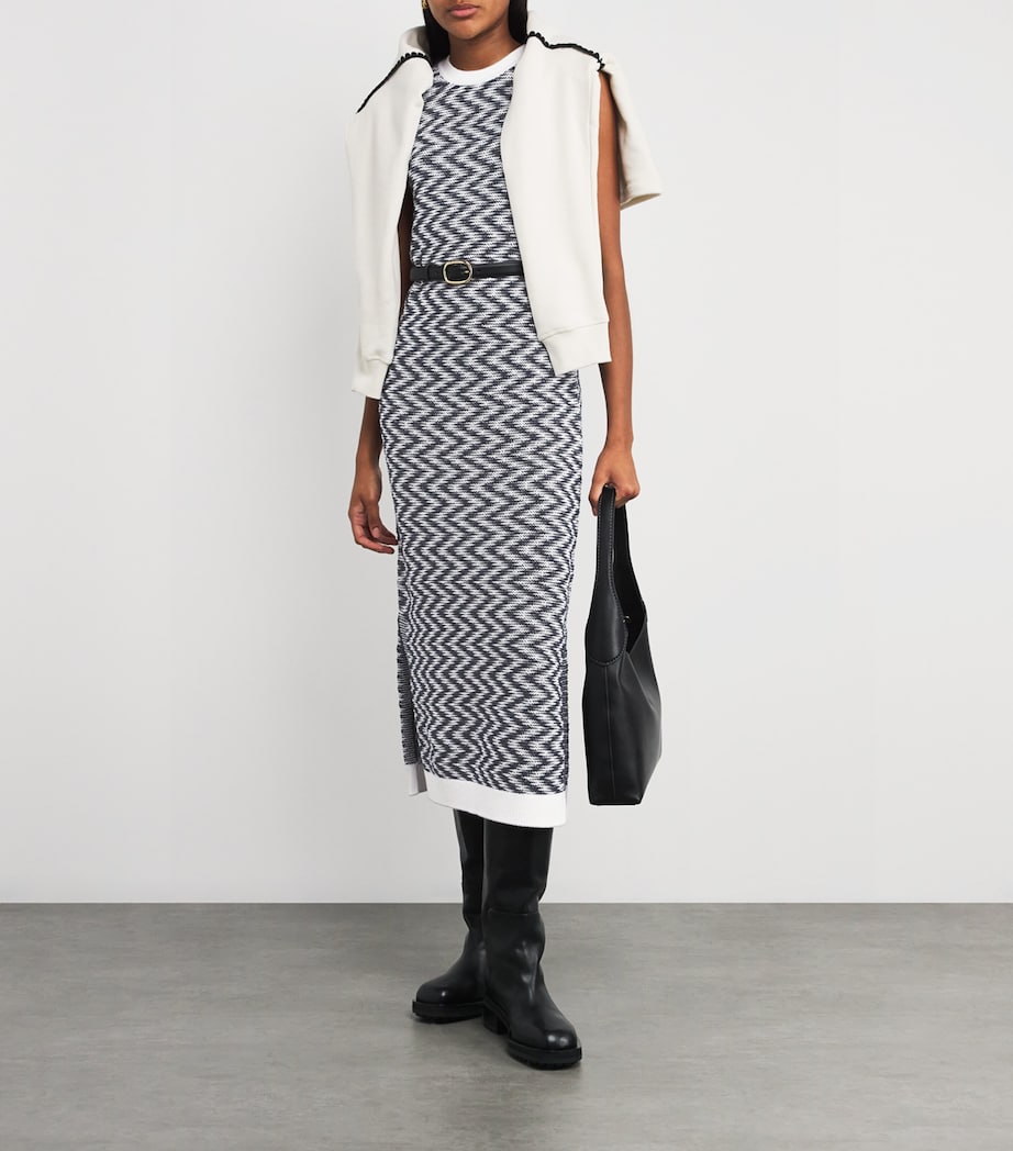 Knitted Olivia Midi Dress CLOUD/NAVY