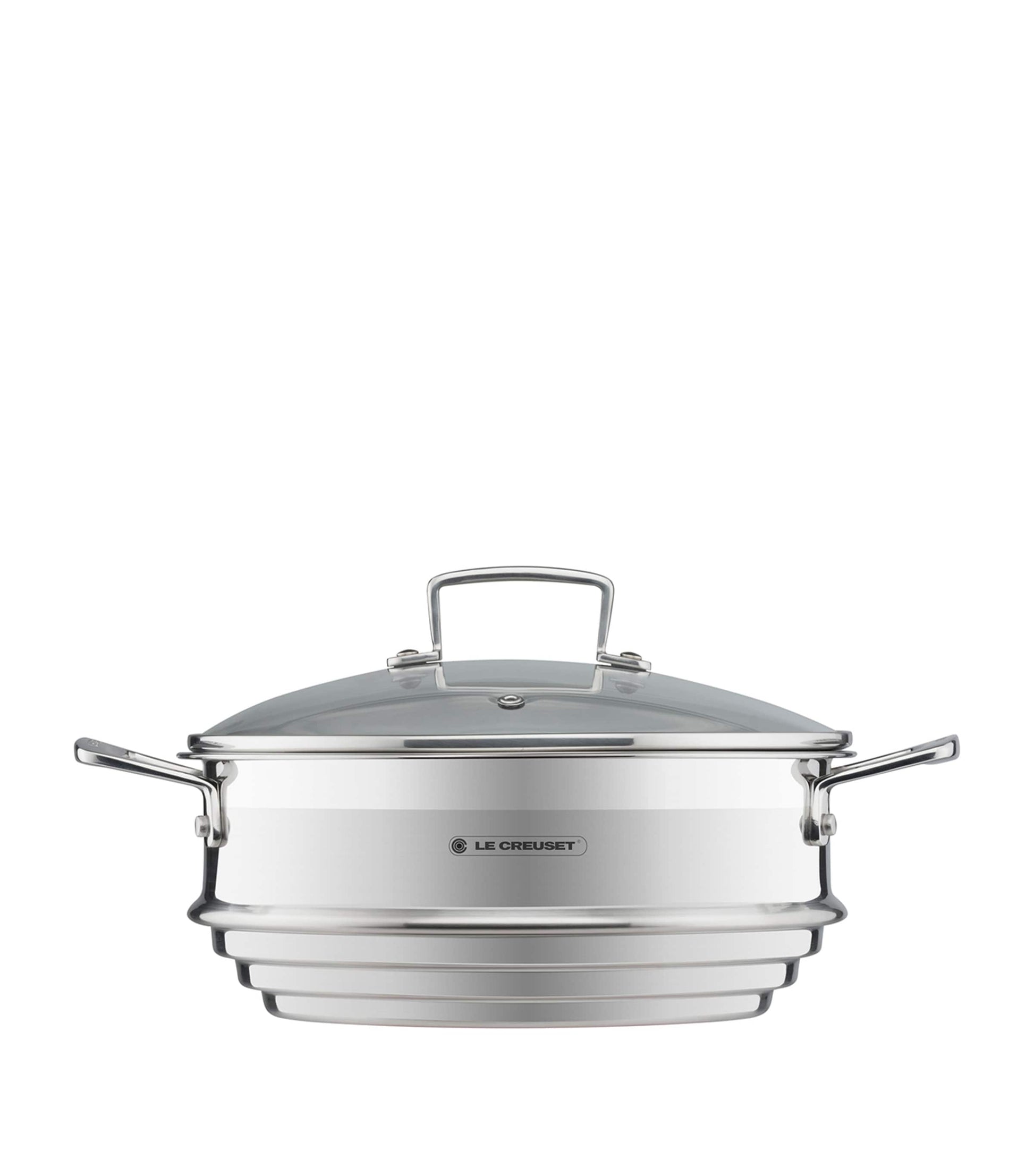 3-Ply Stainless Steel Sauté Multi-Steamer with Glass Lid (24cm)