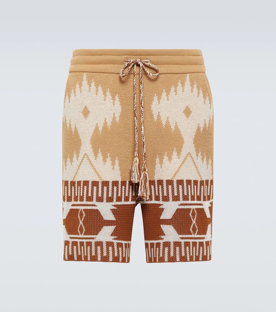 Alanui - Icon Piquet cotton jacquard shorts