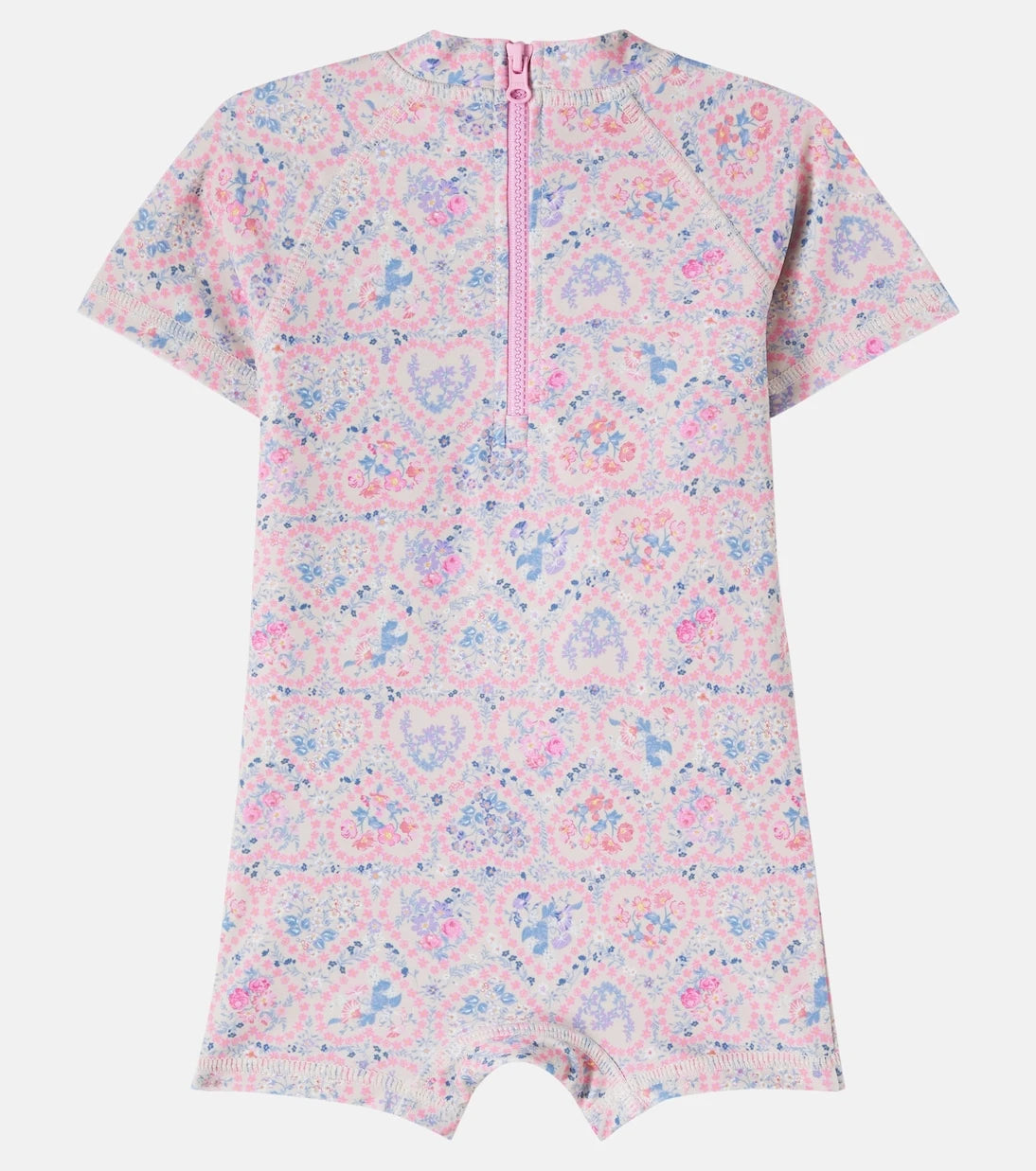 Wheat - Baby Cas floral rashguard swimsuit
