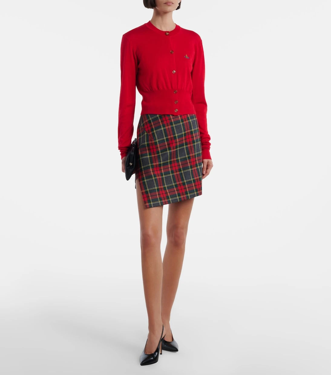 Vivienne Westwood - Bea cropped wool and silk cardigan
