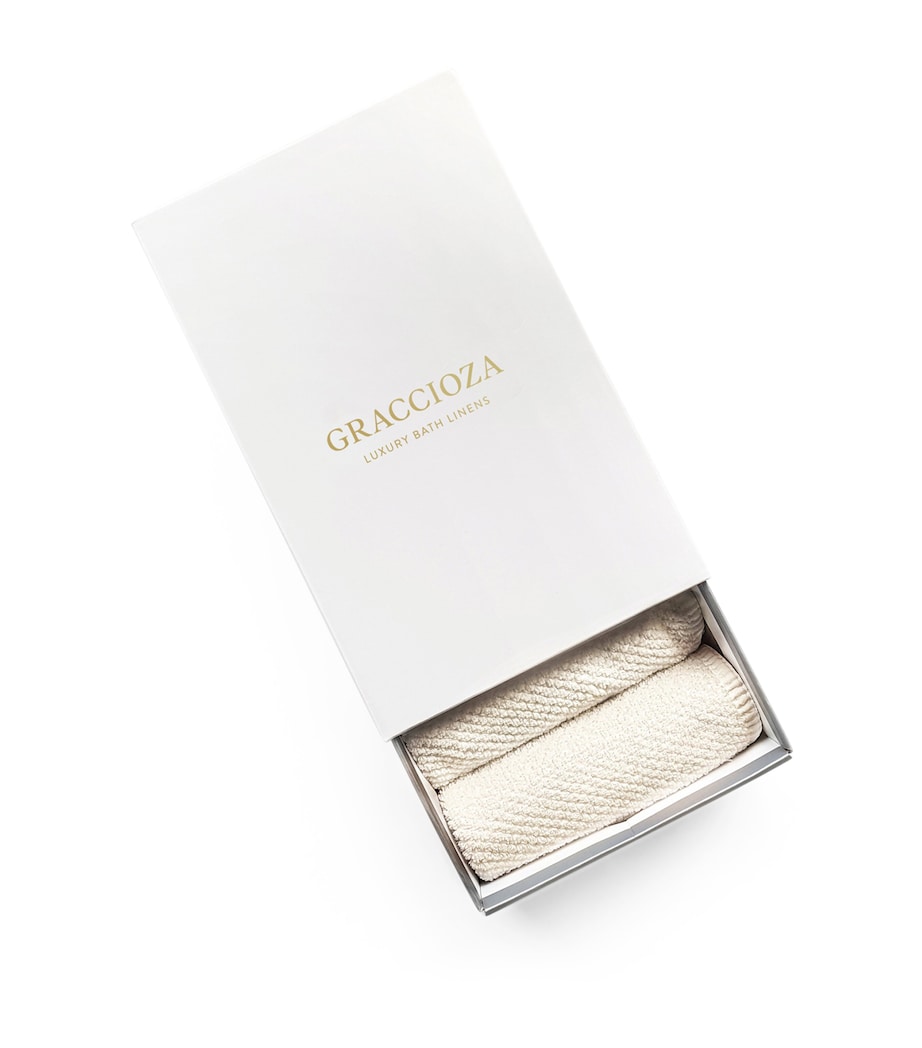 Set of 5 Bee Waffle Washcloths (30cm x 30cm)