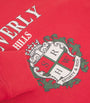 Sporty & Rich Red Beverly Hills Crest Sweatshirt