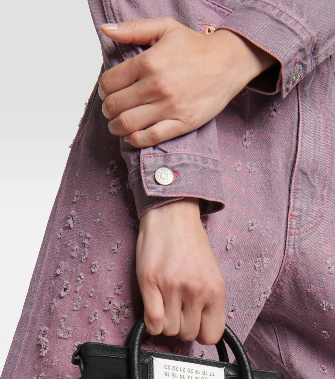 MM6 Maison Margiela - Cropped denim jacket
