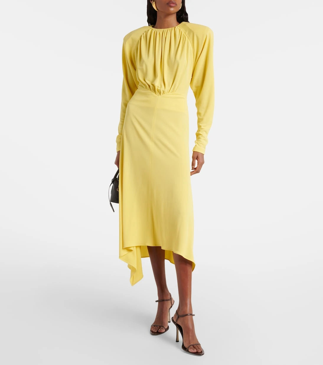 Stella McCartney - Draped jersey midi dress